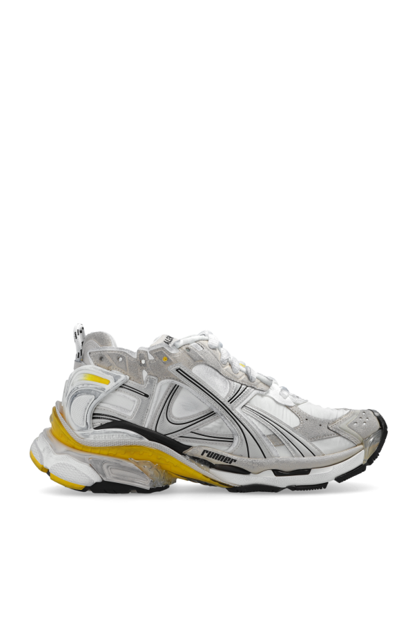 White ‘Runner’ laceup sneakers Balenciaga Vitkac GB
